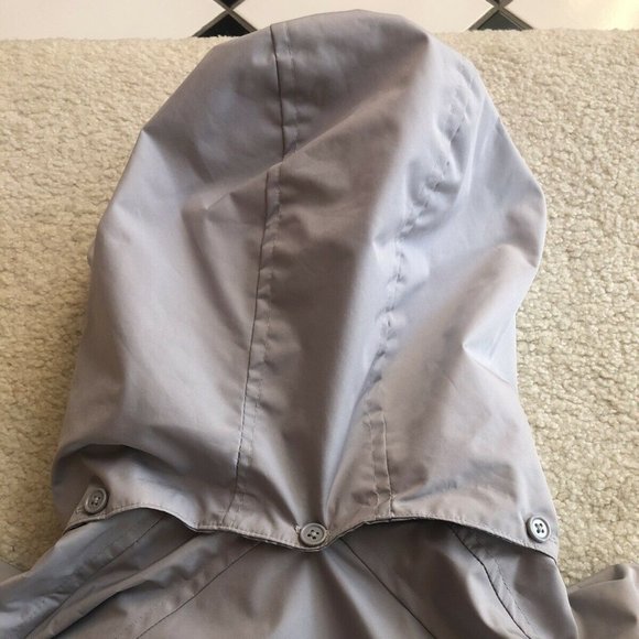 INTL DETAILS Women's Rain Jacket Coat XL Gray Lightweight Removable Hood - Picture 13 of 14